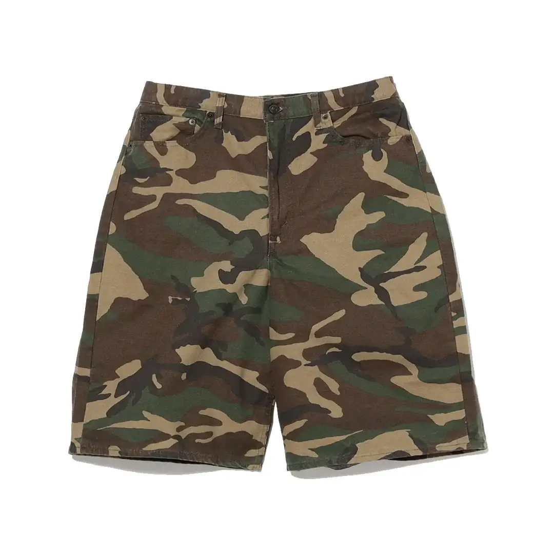 OrSlow-×-BEAMS-100-Super-Dad-Woodland-Camo-Short-Pant-Front OrSlow × BEAMS “100 Super Dad” Woodland Camo Short Pant
