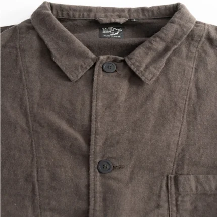 OrSlow 01-6061-60K Moleskin Simple Work Jacket – Charcoal