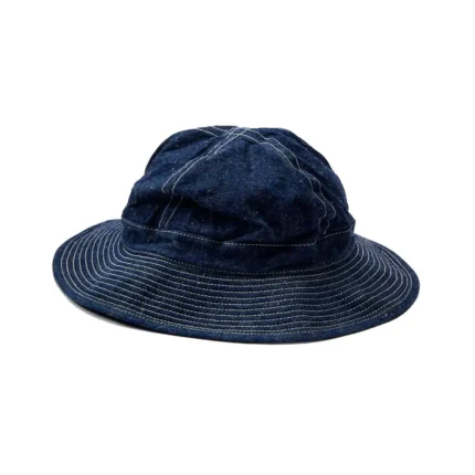 orSlow US Navy Hat in Rinsed Indigo