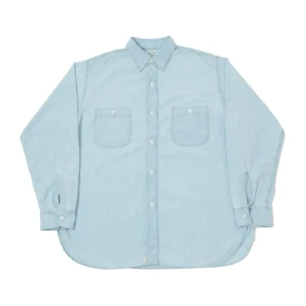 orSlow Vintage Chambray Work Shirt – Sky Blue