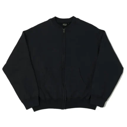orSlow Zip Through Heavyweight Sweatshirt – Dark Navy